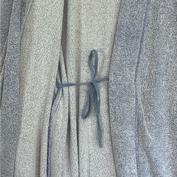 Natori Robe Pockets Mid Length Sz M Brushed Terry Front Pockets Inner Tie Belted - Picture 3 of 16